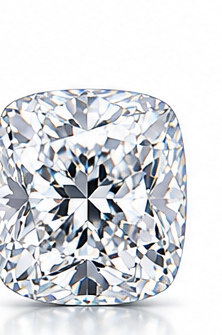 Cushion cut diamond ring