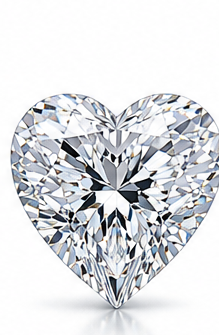 Heart cut diamond ring